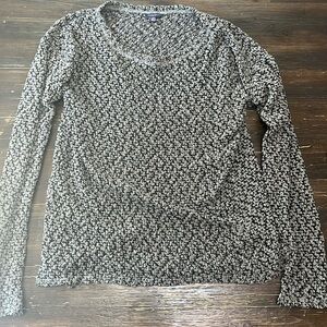 Wife left me and left her Black/Grey Aeropostale sweater, size Large